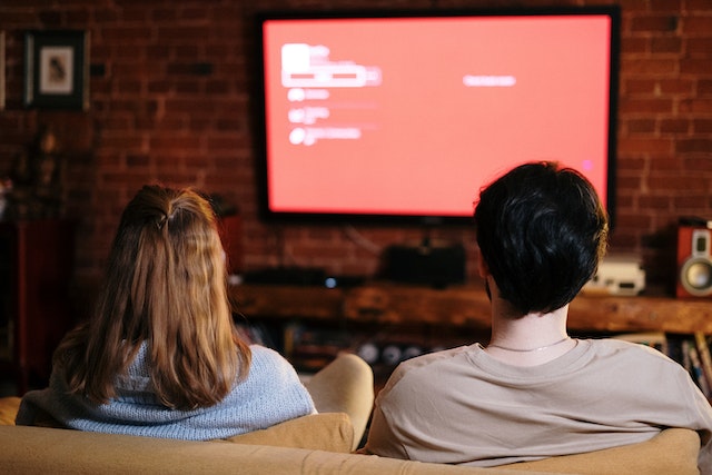 Watching movies at home